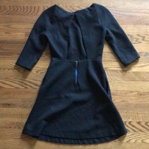 Zara Black Dress with Open Back SIZE 0